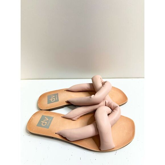 DV Dolce Vita Sandals Womens Size 7.5 Pink Janae Slip On Flats - Picture 3 of 7